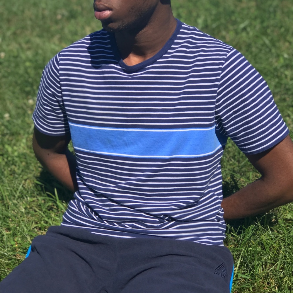 Blue Le Tigre striped tee - Men’s Size L